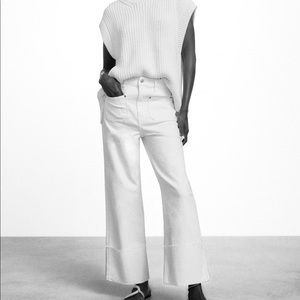 White Sailor Flare Zara Jeans